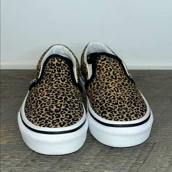 Vans Kids Leopard Print Slip-On Sneakers Little Girls 10.5 -  Animal Print Retro - Picture 5 of 9